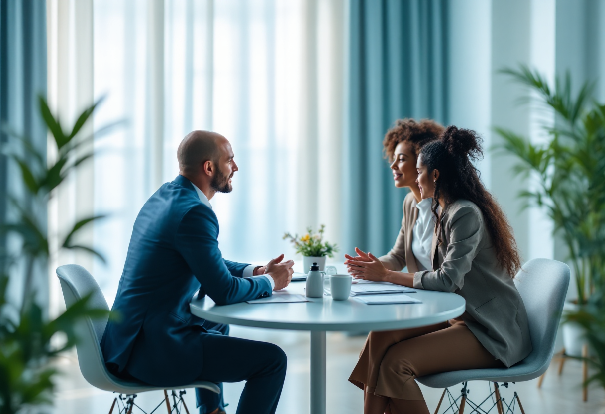 Profesionales colaborando